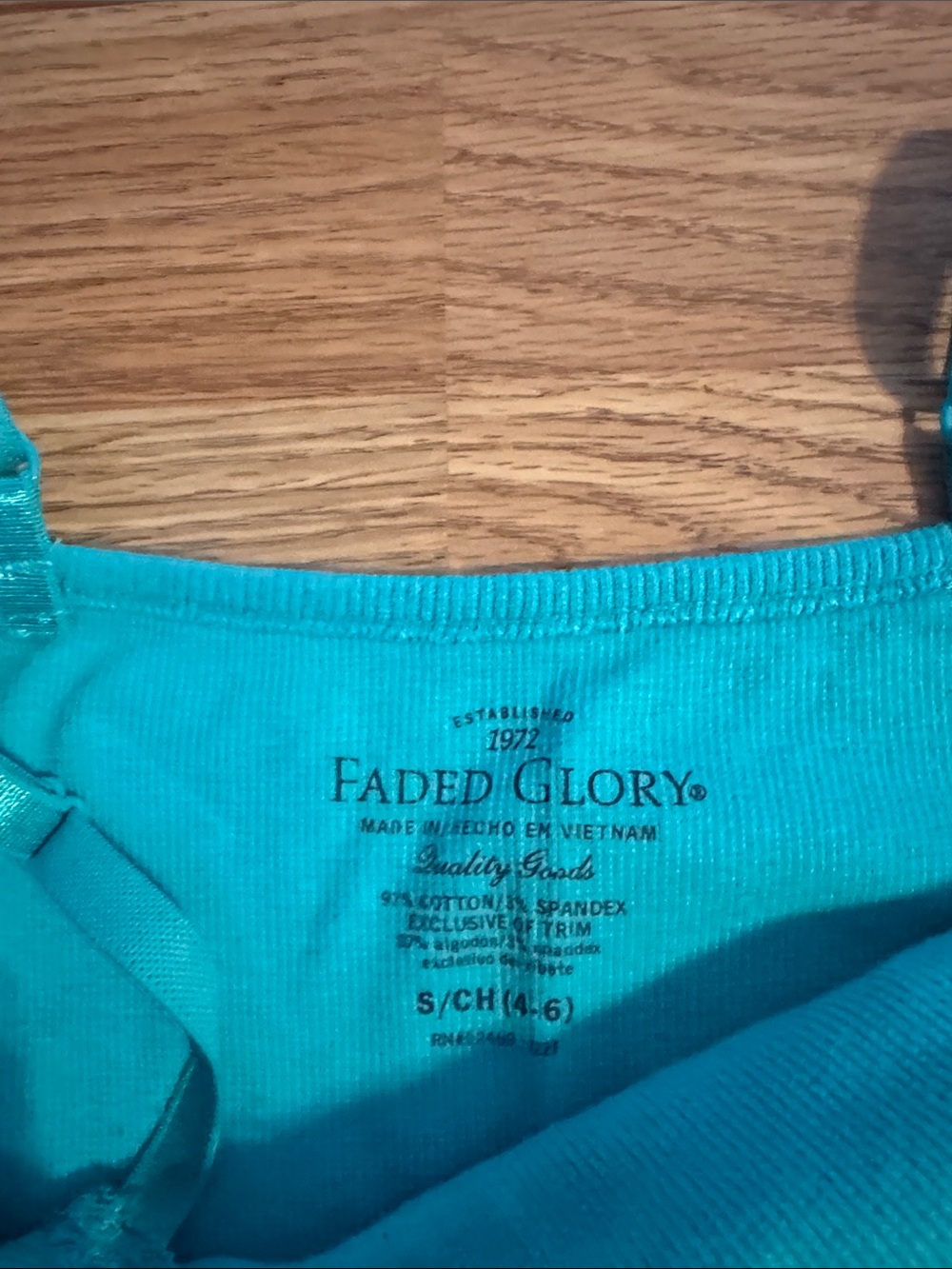 Bundle of top tanks Faded Glory, H&M, Forever 21, etcTurquoise Camisole Tank Top - Picture 2 of 7